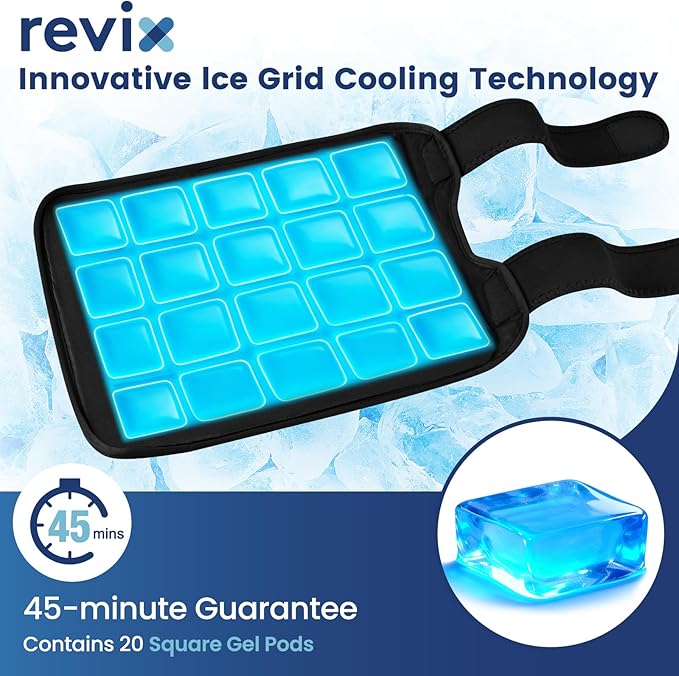 REVIX 2 Packs Knee Ice Pack Wrap, 45-Minute Long-Lasting Ice Pack - Image 3