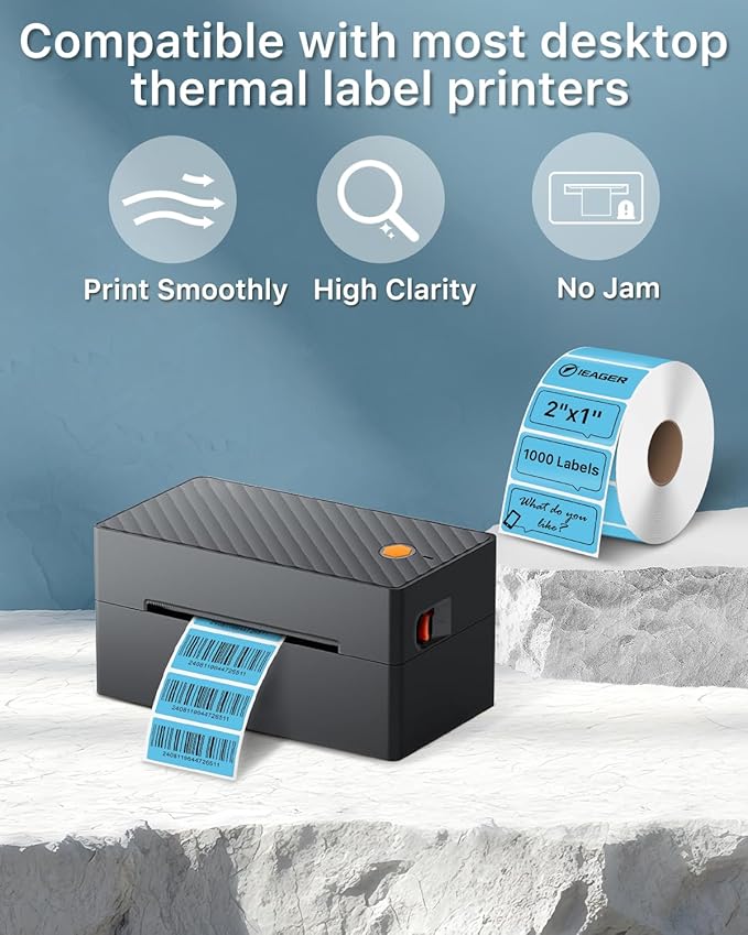 iEager 2x1 Inch Thermal Labels, Durable Shipping Label Printer Sticker - Image 5