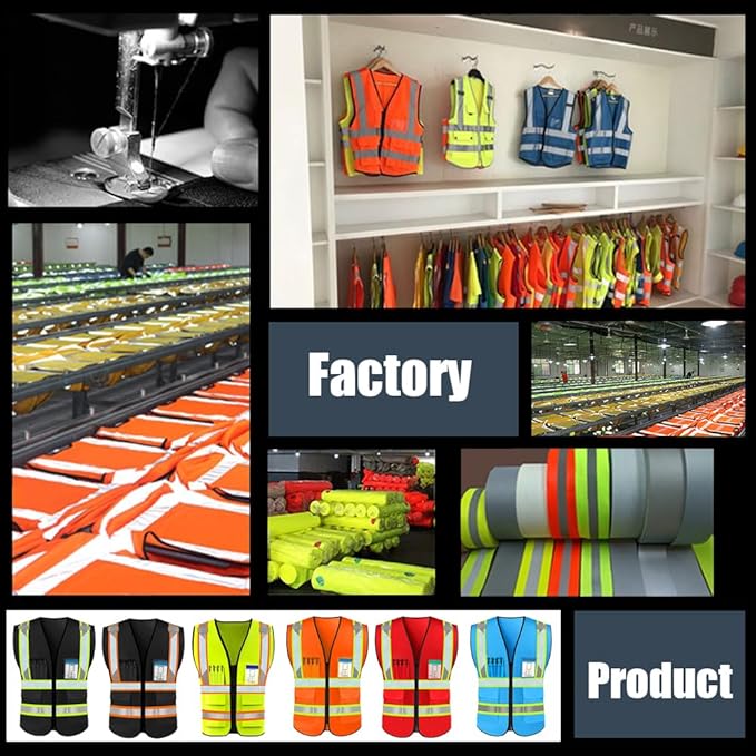 YOWESHOP High Reflective Visibility Safety Vest Custom Your Logo Safety Workwear - Image 6