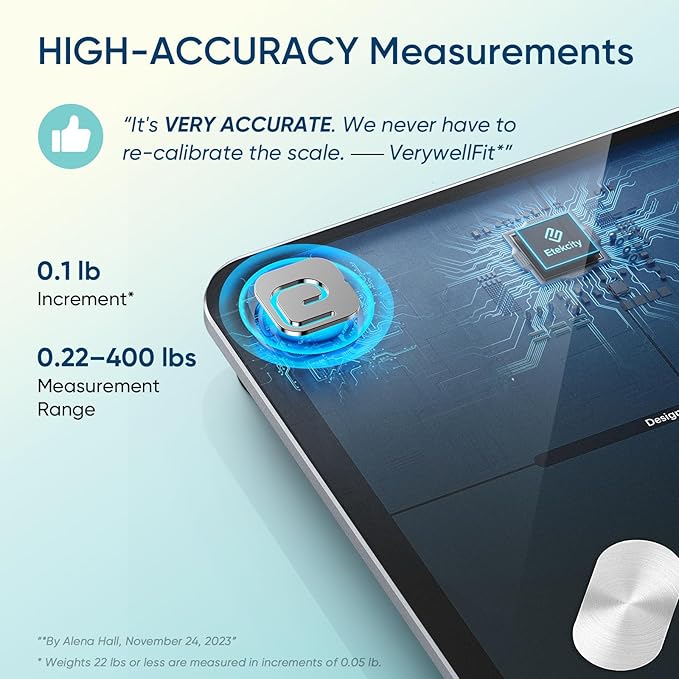 Etekcity Smart Scale for Body Weight, FSA&HSA Eligible, Bathroom Digital - Image 2