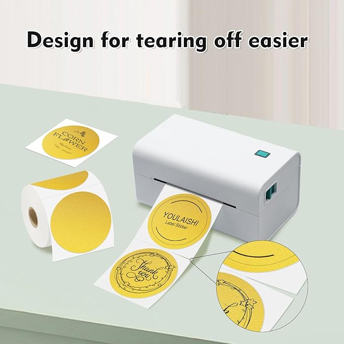 3 X 3 Inch Color Coding Dot Labels Circle Thermal Printable Waterproof 500Pcs - Image 2