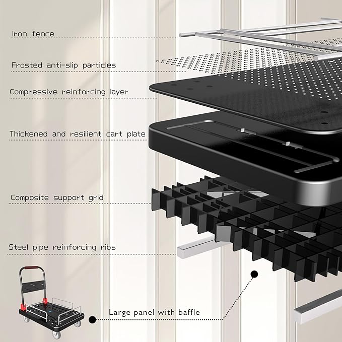 Platform Trucks Flatbed Cart Heavy Duty - Image 5