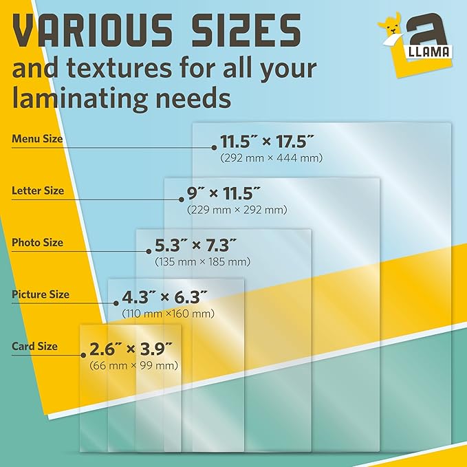 Thermal Laminating Pouches, 9 x 11.5 Inches, 5 Mil Thick, 20 Pack, Suited - Image 8