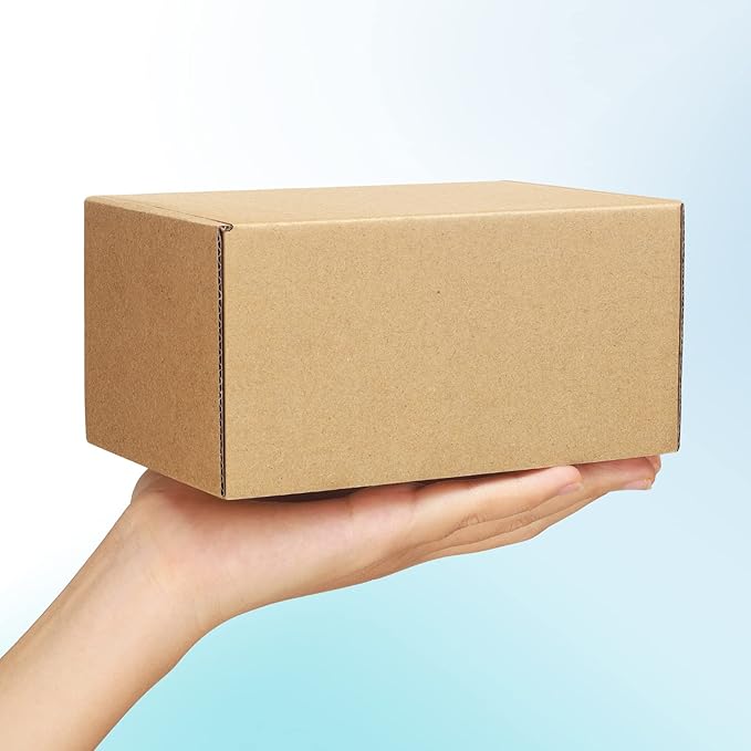 Shipping Boxes 6x4x3 inches Small Mailing Boxes 25 Pack Brown Cardboard - Image 3