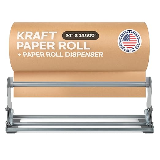 Brown Kraft Paper Jumbo Roll 24" x 14400" by IDLPackaging