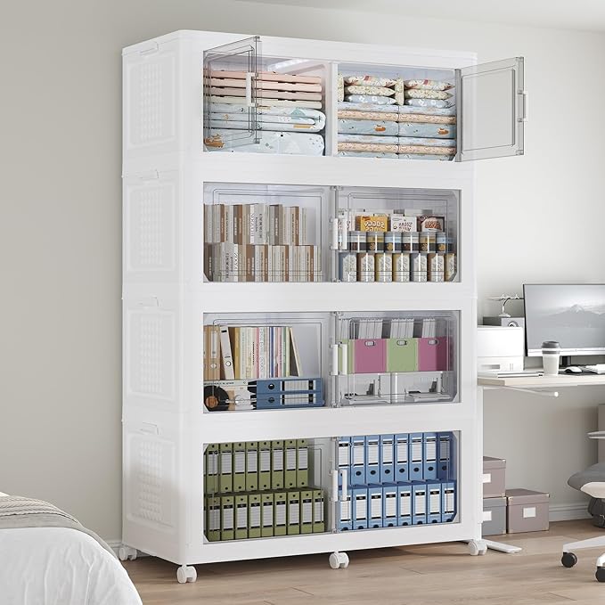 640 QT Extra Large Stackable Storage Bins by Atrasee