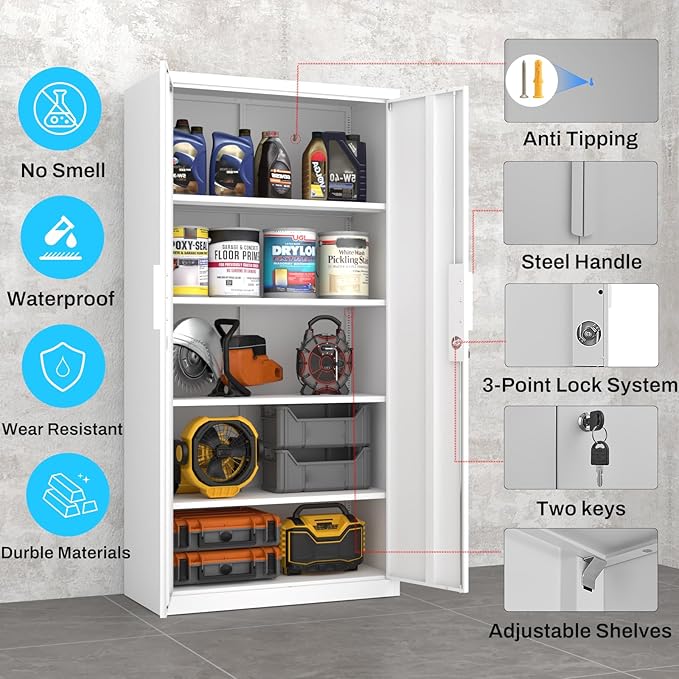 Metal Garage Storage Cabinet - Image 6
