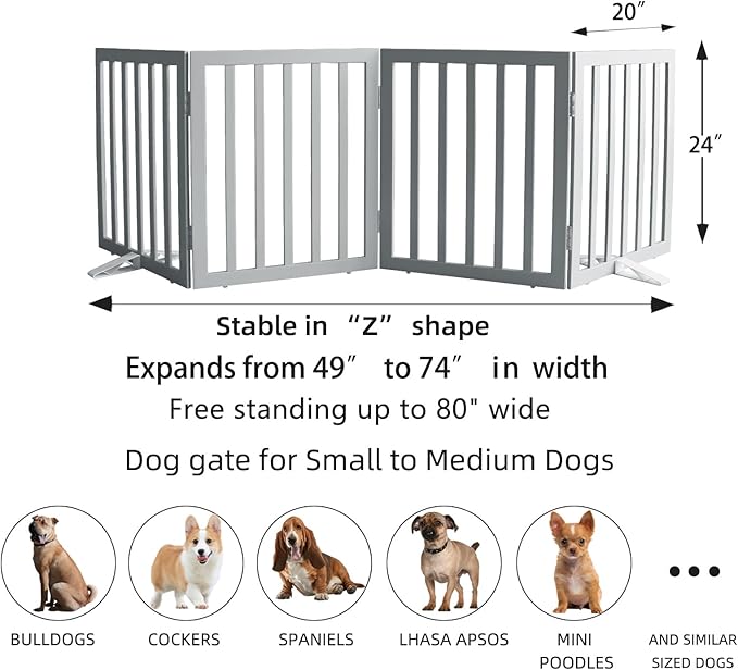 ZJSF Freestanding Indoor Dog Gate - Image 7
