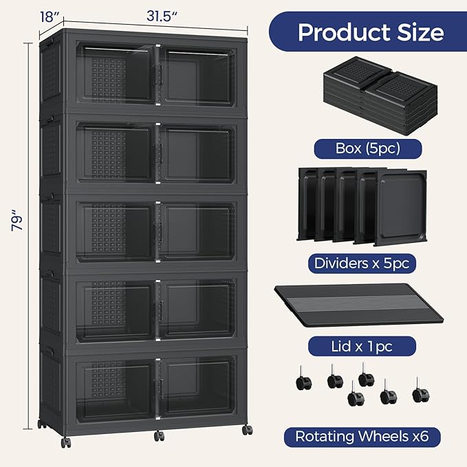 1000 QT Extra Large Stackable Storage Bins - Image 2