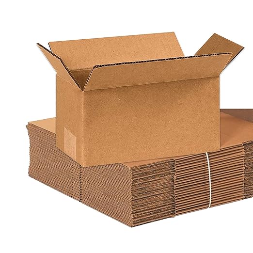 BOX USA Shipping Boxes 8"L x 4"W x 4"H 25-Pack Long Corrugated Boxes by BOXUSA