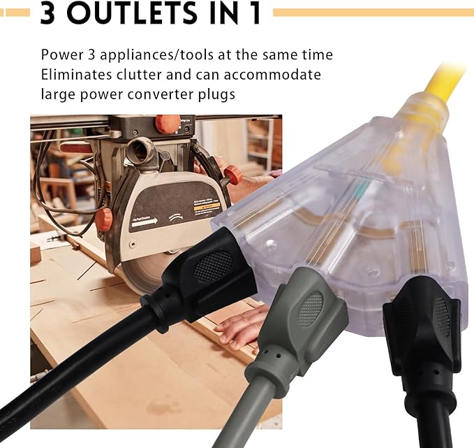 EP 25 Ft Lighted Outdoor Extension Cord - Image 5