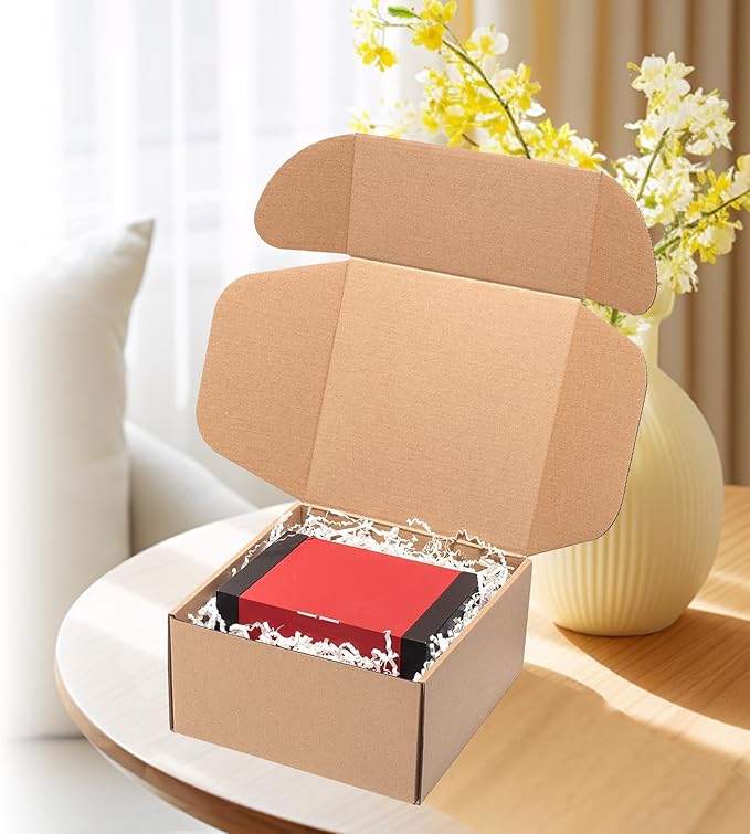 8x8x4" Shipping Boxes 25 Pack Mail Box Brown Corrugated Cardboard Mailing Boxes - Image 5