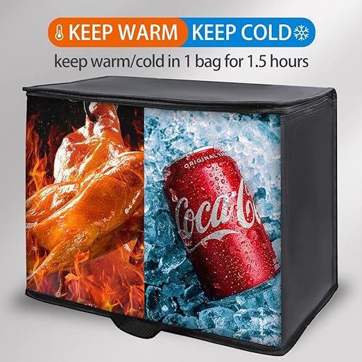 Bodaon 2-Pack Insulated Reusable Grocery Bag Heavy Duty Thermal Tote, X-Large - Image 3