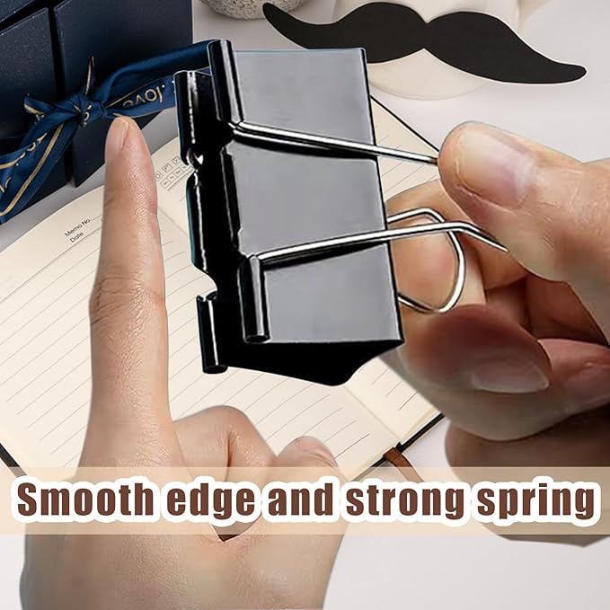 3 Inch Jumbo Binder Clips, Extra Large Binder Clips Heavy Duty Paper Clamps - Image 5