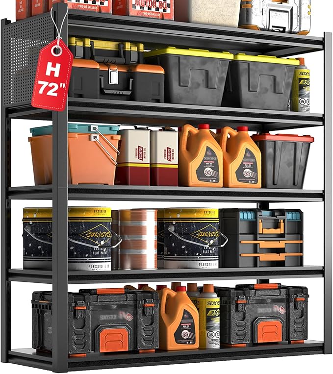 Metal Garage Shelving Unit by Unknown
