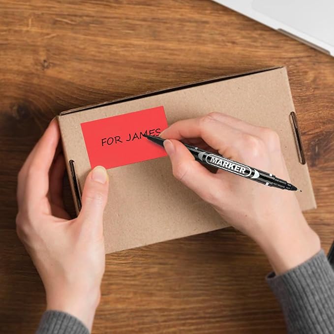 Red Thermal Labels 3 × 5 Inch Vinyl Self-Adhesive Fanfold Direct Shipping - Image 4