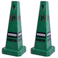 OrangeStar Reserved Parking Cones 4-Pack, 26.5" Large 4-Sided Message Safety by OrangeStar