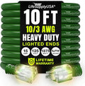 10ft Outdoor/Indoor Extension Cord 10/3 Gauge Ultra Heavy Duty 3 Prong SJTW by LifeSupplyUSA