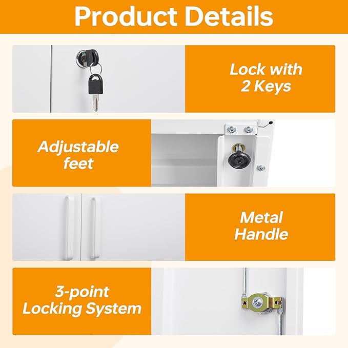 STANI Metal Garage Storage Cabinet - Image 9