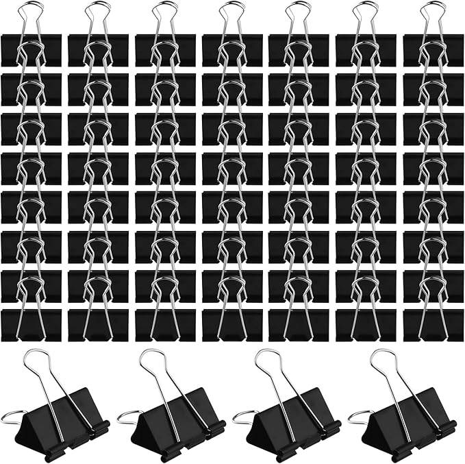 Large Heavy Duty Clips 2 Inch Black Extra Large Paper Clips Big Size Paper by Unknown