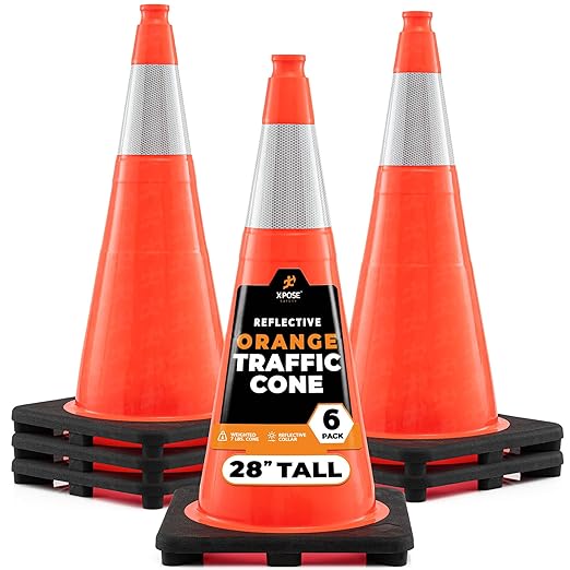 Xpose Safety 28 Inch Orange Traffic Cones by XposeSafety