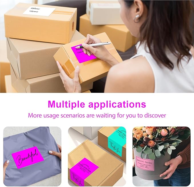 3 X 5 Inch Printable Waterproof Rectangle Color Coding Labels, 300 Per Roll - Image 4