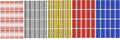 Metallic Stickers 1.57 inch x 0.75 inch Small Color-Coding Labels in 5 Metallic by RoyalGreen