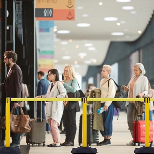 OangeStar 4-Pack Commercial Crowd Control Stanchions - Image 2