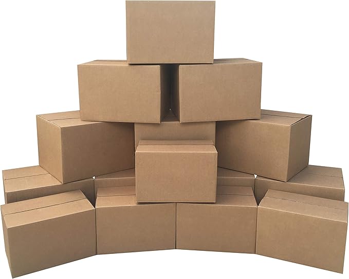 Amazon Basics Moving Boxes Kit, Small and Medium Cardboard Box Combo, 15 Pack - Image 5