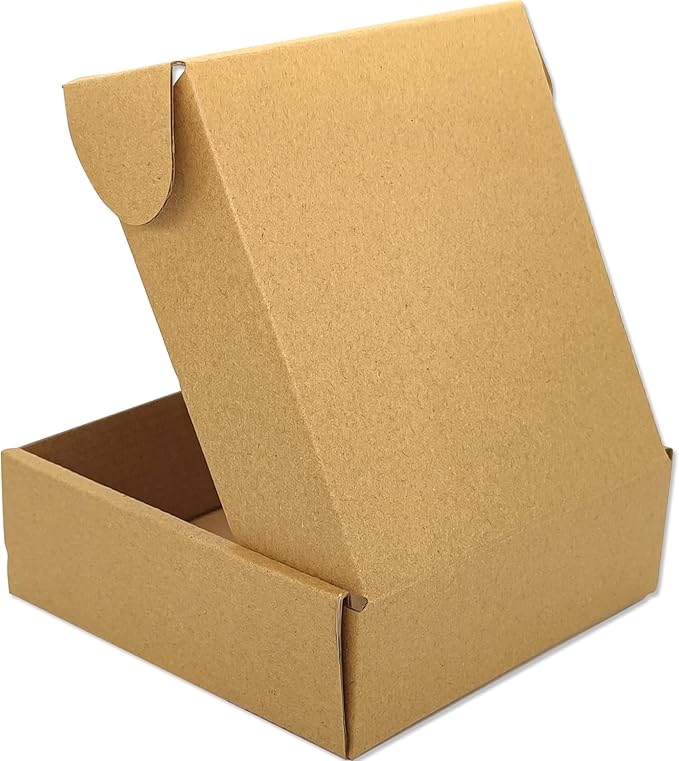 Small Brown Shipping Boxes for Small Business Pack of 25-6x6x2 inches Cardboard - Image 4