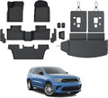 Floor Mats Set for 2016-2026 Dodge Durango, All Weather TPE Backrest Mat Trunk by JOULARISE