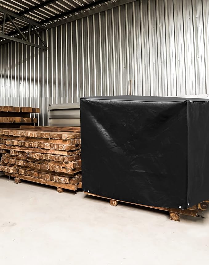 QWORK Pallet Cover, 2 Pack Heavy Duty Outdoor PE Waterproof Pallet Cover - Image 7