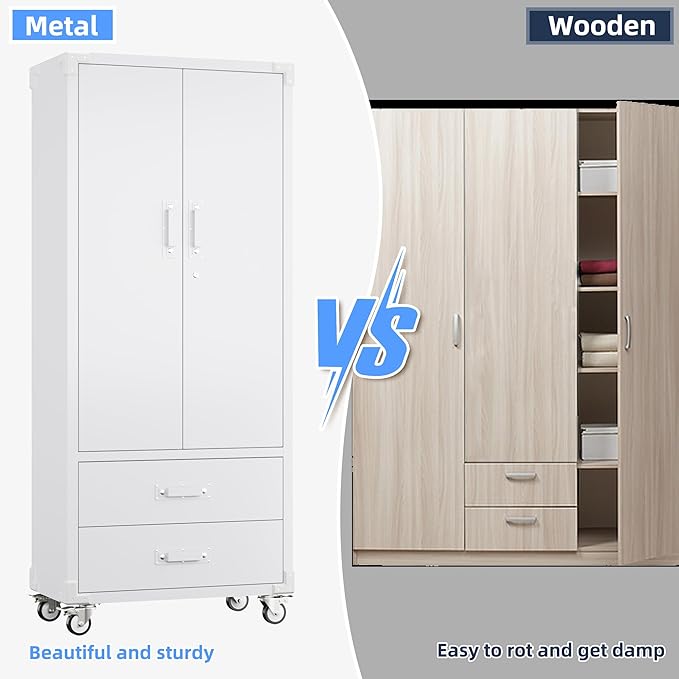 SUXXAN Rolling Storage Cabinet - Image 8