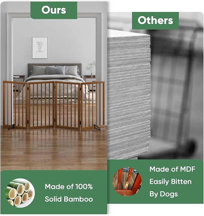 Dog Gates for Doorways, Tall Dog Gate Indoor, Foldable Pet Gates for Doorways - Image 6