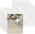 20 Pack 8.5" x 11" Hard Plastics Sheet Protector, Rigid Print Protector by Unknown