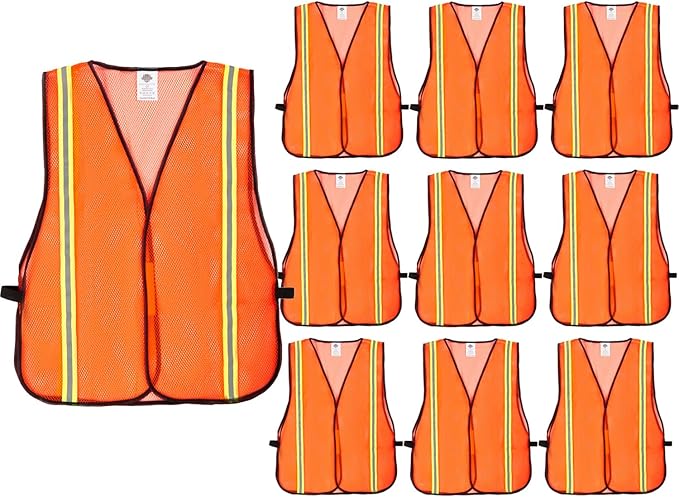 Dazonity Safety Vests, High Visibility Reflective Strips, Fit by DazonitySafetyInc