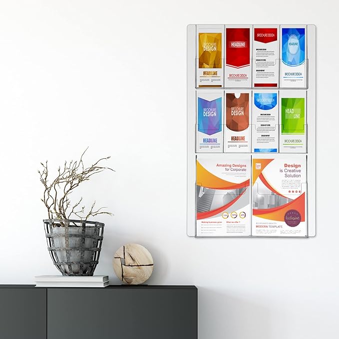 Weysat Acrylic Brochure Holder Wall Mount - Image 5