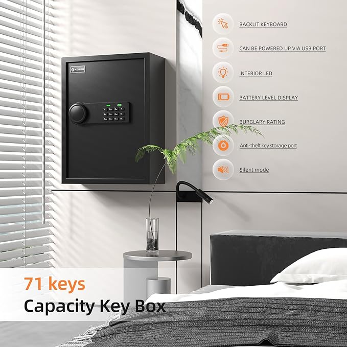 XDeer 71-Key Safe Wall Mount - Image 3