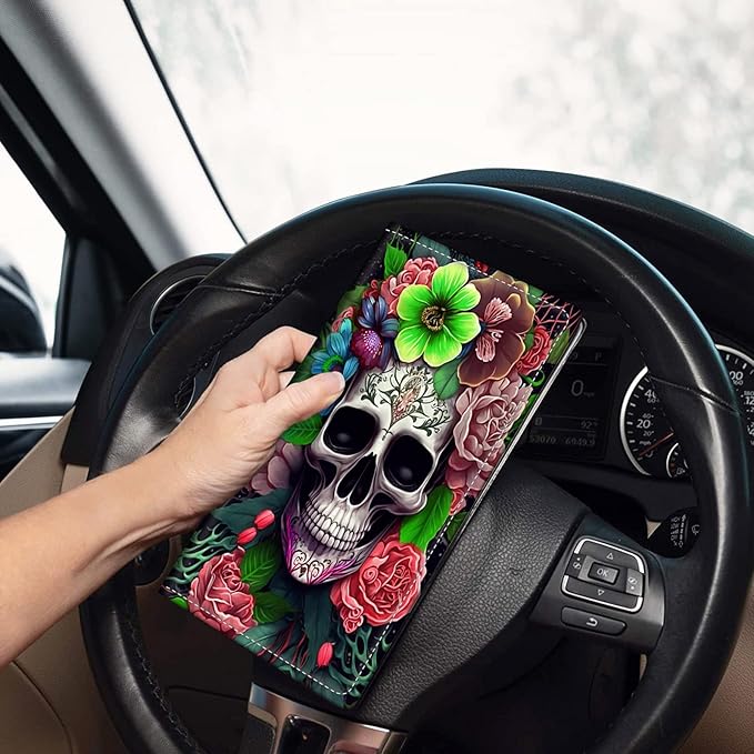 Car Registration and Insurance Holder, Leather Car Glove Box Organizer - Image 2