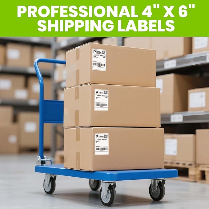ADHES 4x6 Thermal Shipping Labels 4 Pack – 220 Labels Per Roll, 880 Total - Image 3