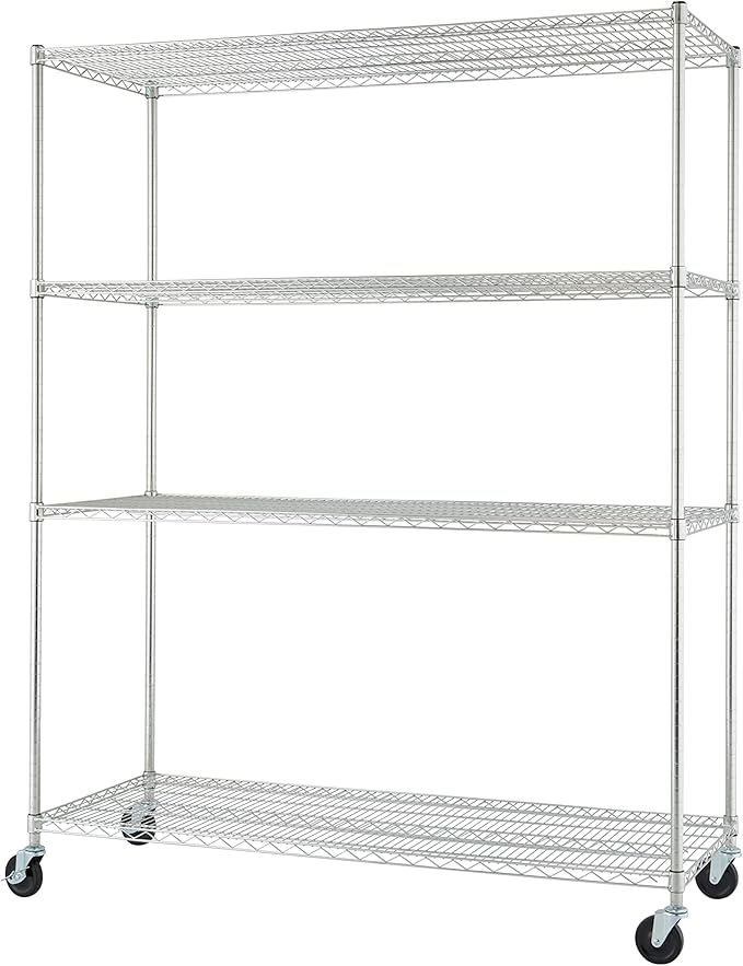 Trinity Basics 4-Tier Adjustable Wire Shelving by TRINITY