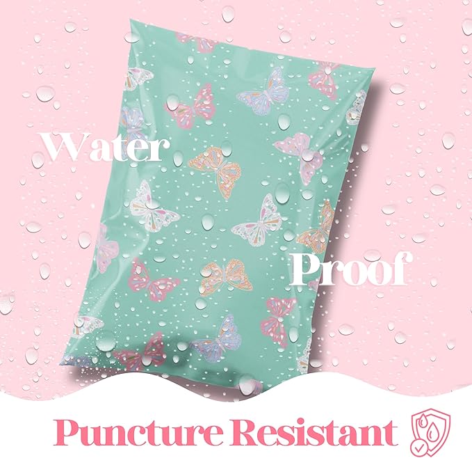 6x9 Designer Poly Mailer 100 Pack Heavy Duty Waterproof Self Seal Shipping Bags - Image 4