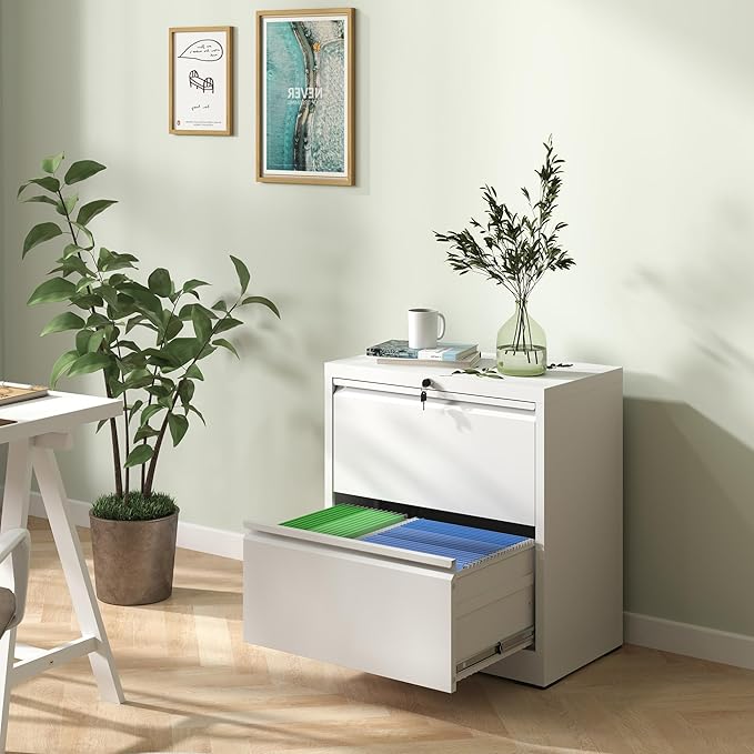 Lateral File Cabinets with 2 Drawer, Metal Lateral Filing Cabinet - Image 2
