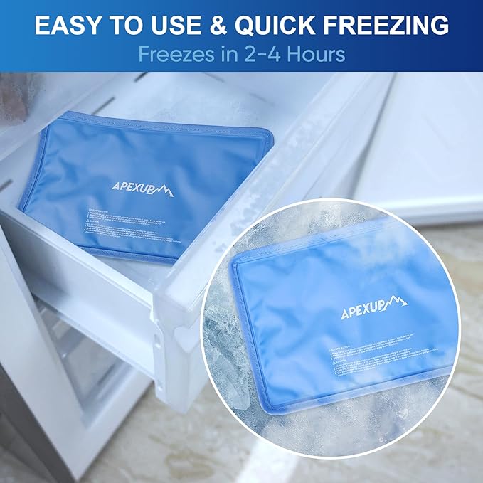 APEXUP Gel Ice Packs for Injuries Reusable, Flexible Double Sided Cold Packs - Image 3