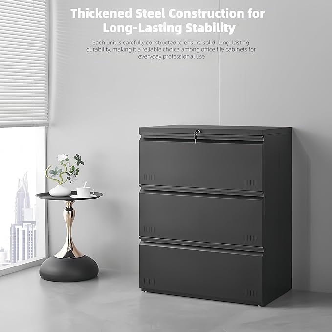 Lateral 3 Drawer File Cabient - Image 7