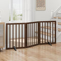 Dog Gates for Doorways, Freestanding Dog Gate Indoor, Foldable Pet Gates for by Algherohein