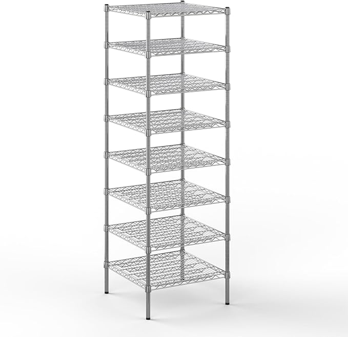 24" Deep x 24" Wide x 74" Height Wire Shelving Kit | 8-Tier | NSF Commercial by Regal+Altair