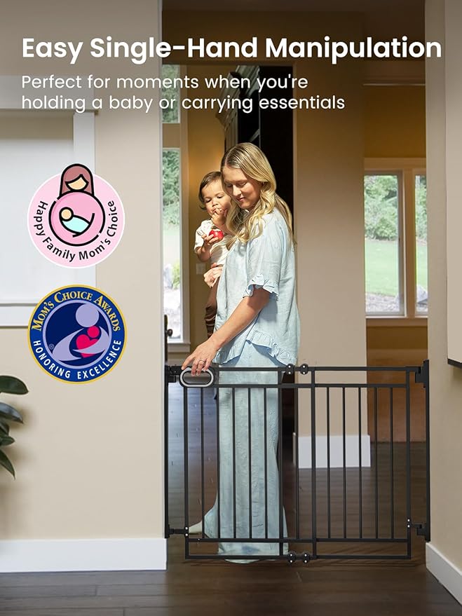 Grownsy No Bottom Bar Baby Gate - Image 6