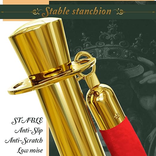4PCS Top Crown Decoration Gold Stanchions Posts - Image 3