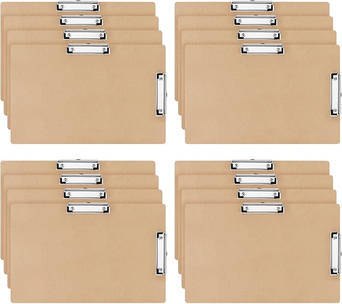 Henoyso 16 Pcs 11x17 Clipboard Wooden Lap Board by Henoyso